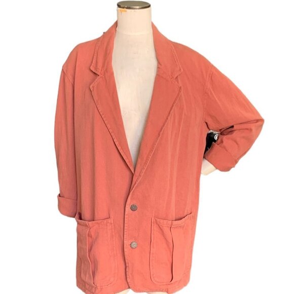 Chico's 10th Anniversary Collection Blazer Jacket Sz 2(L/12) Cotton #132i - Picture 2 of 10